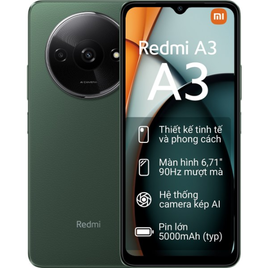 Xiaomi Redmi A3 | ĐIỆN THOẠI XIAOMI REDMI A3 GIÁ RẺ BÀU BÀNG